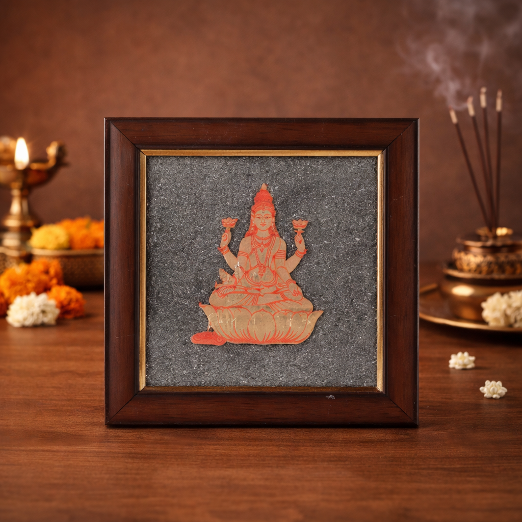 Goddess Laxmi Pyrite Dust Frame